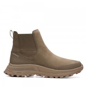 Clarks ATL Trek Up Waterproof Ženske Chelsea Čizme Kaki Boja | Hrvatska-37501