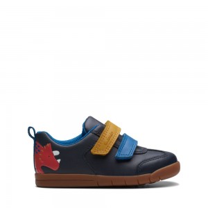 Clarks Den Play Toddler Dječake Cipele Tamnoplave | Hrvatska-03841