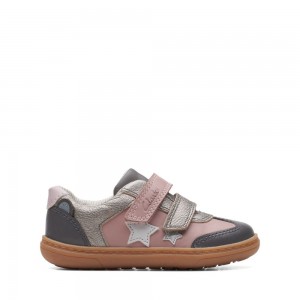 Clarks Flash Print Toddler Djevojčice Cipele Roze | Hrvatska-46985