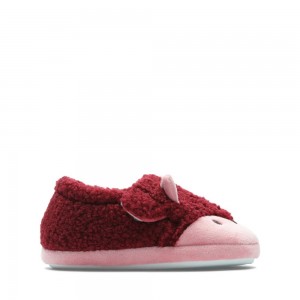 Clarks Fluffy Snug Toddler Dječake Papuče Roze | Hrvatska-21539