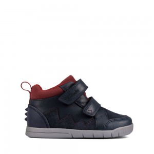 Clarks Rex Park Toddler Dječake Tenisice Tamnoplave | Hrvatska-68507