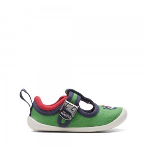 Clarks Roamer Reen Toddler Djevojčice Platnene Cipele Zelene | Hrvatska-30276