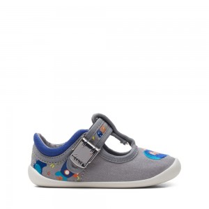 Clarks Roamer Sun Toddler Dječake Platnene Cipele Sive | Hrvatska-21698