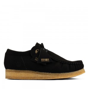 Clarks Wallabee Muške Cipele Crne | Hrvatska-09567