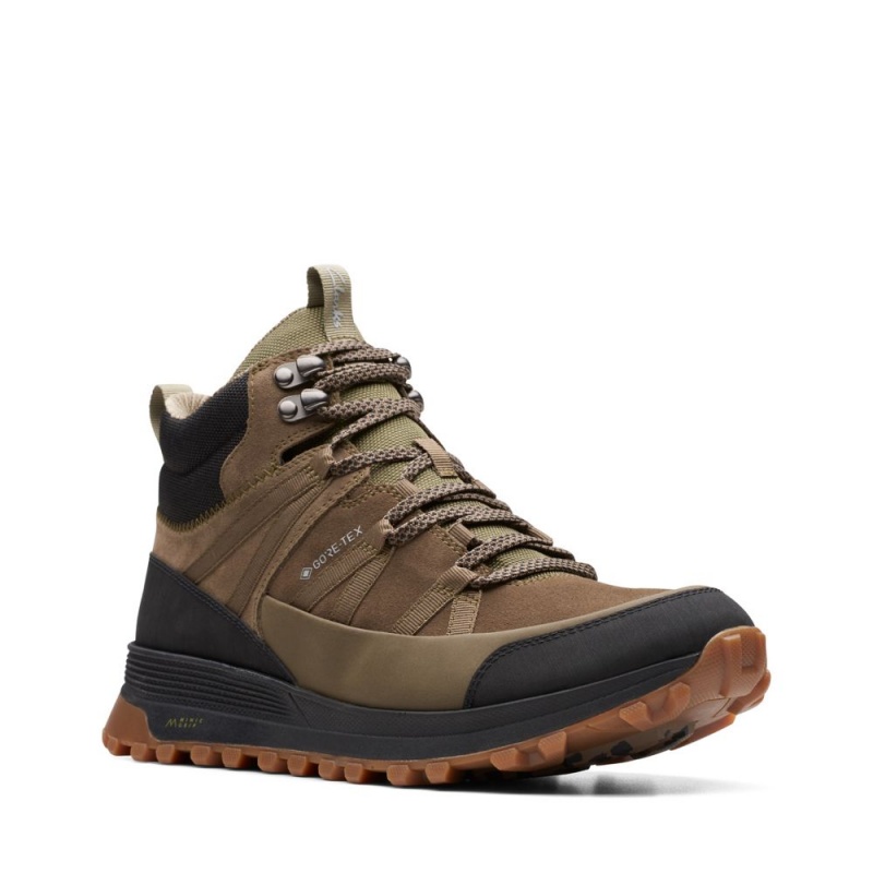 Clarks ATL Trek Rise GORE-TEX Muške Cizme Tamno Maslinasto Zelene | Hrvatska-39824