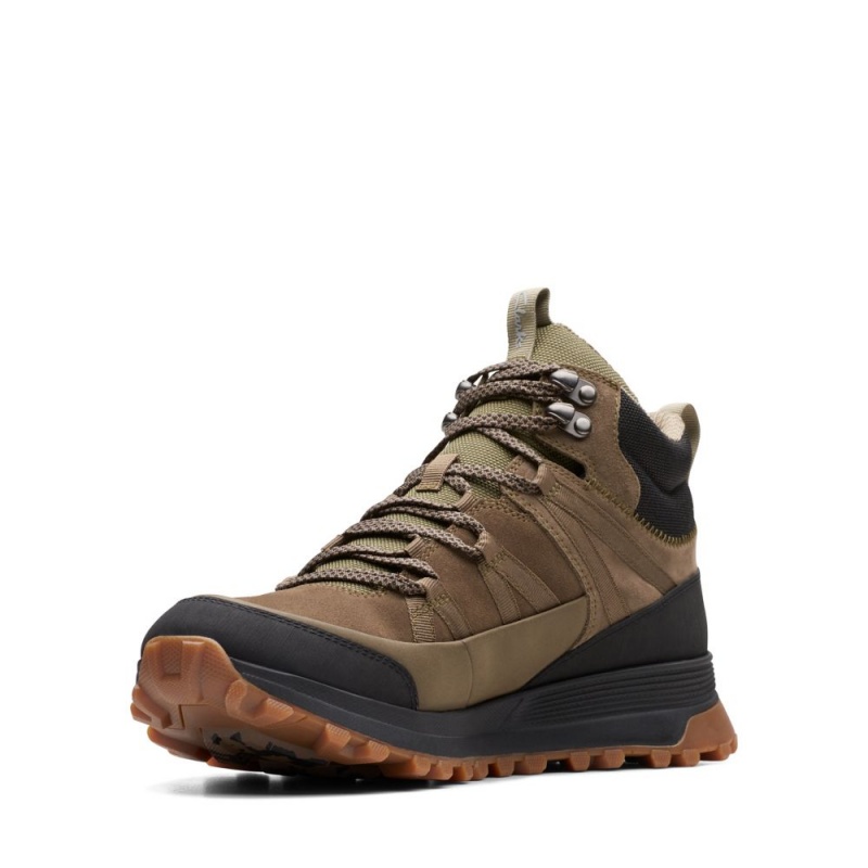 Clarks ATL Trek Rise GORE-TEX Muške Cizme Tamno Maslinasto Zelene | Hrvatska-39824