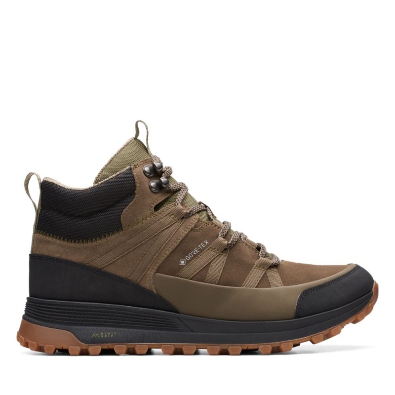 Clarks ATL Trek Rise GORE-TEX Muške Cizme Tamno Maslinasto Zelene | Hrvatska-39824