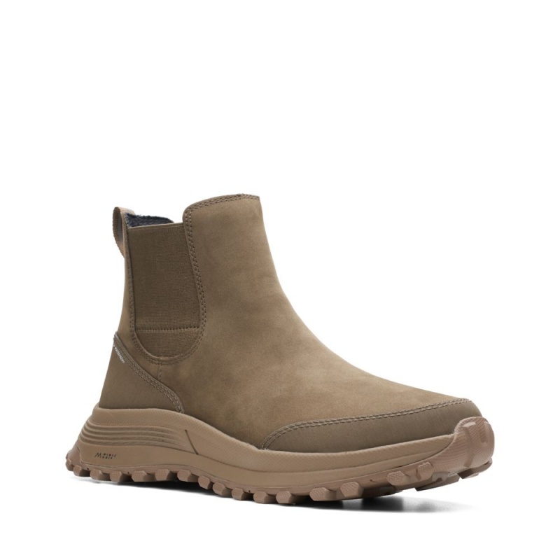 Clarks ATL Trek Up Waterproof Ženske Chelsea Čizme Kaki Boja | Hrvatska-37501