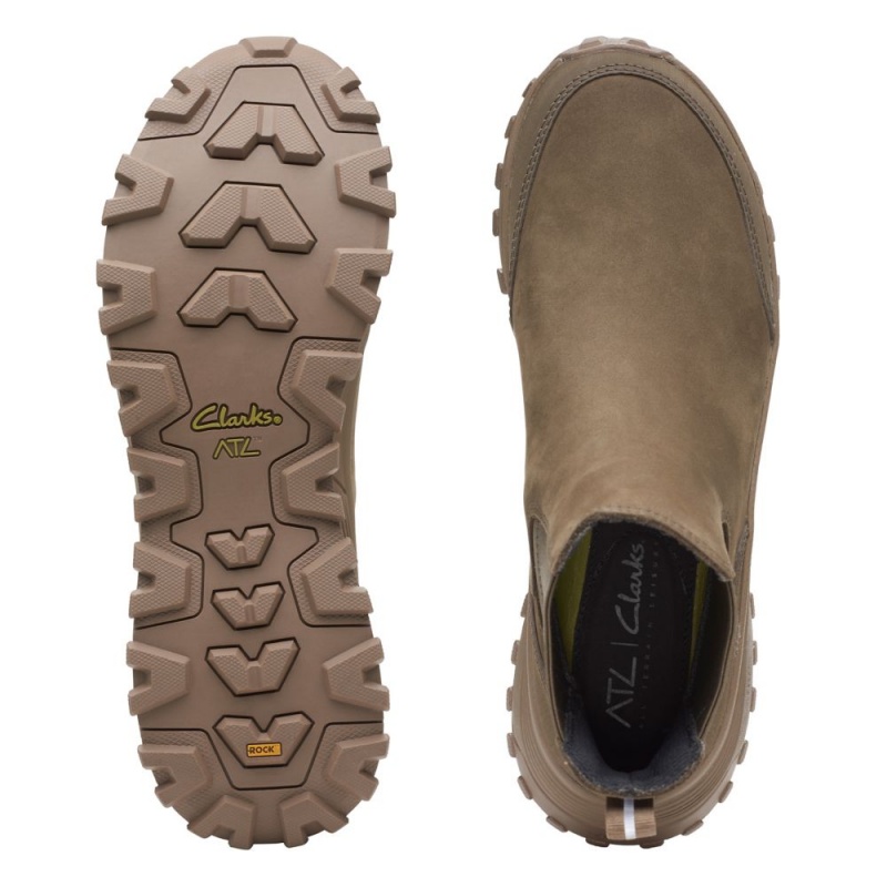 Clarks ATL Trek Up Waterproof Ženske Chelsea Čizme Kaki Boja | Hrvatska-37501