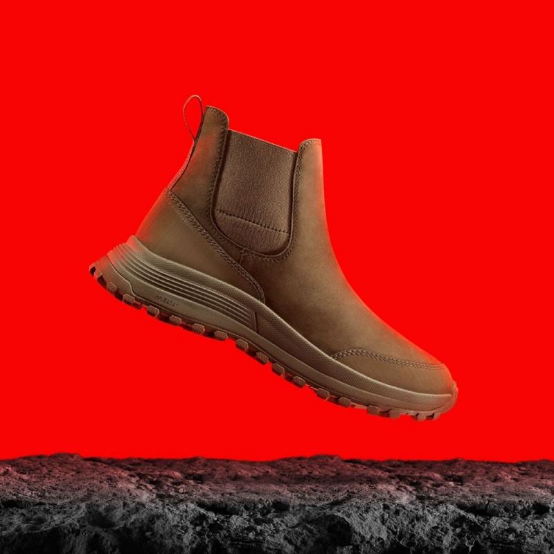 Clarks ATL Trek Up Waterproof Ženske Chelsea Čizme Kaki Boja | Hrvatska-37501