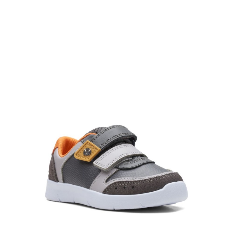 Clarks Ath Roar Toddler Dječake Tenisice Sive | Hrvatska-79268