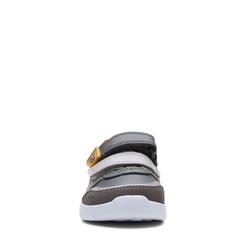 Clarks Ath Roar Toddler Dječake Tenisice Sive | Hrvatska-79268