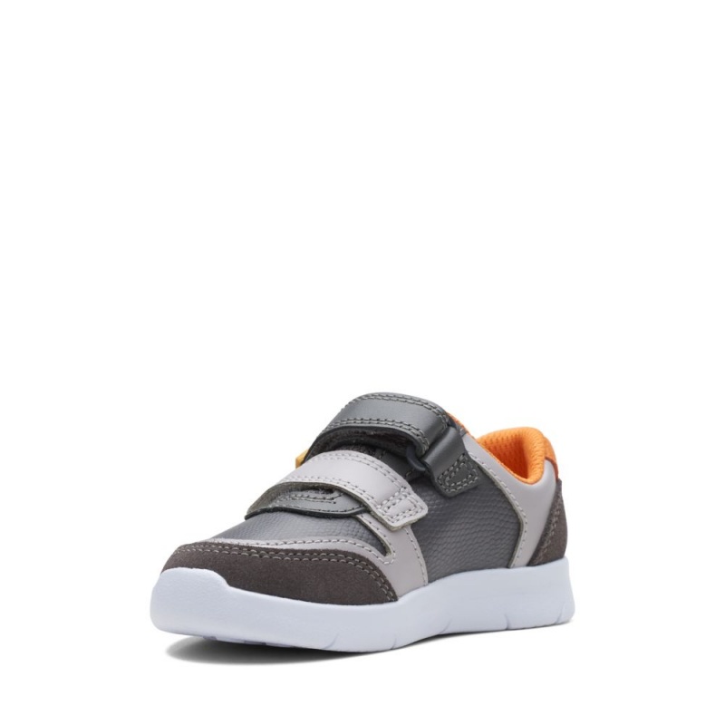 Clarks Ath Roar Toddler Dječake Tenisice Sive | Hrvatska-79268