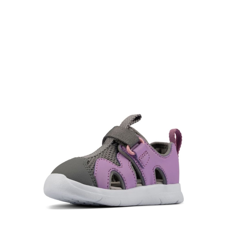 Clarks Ath Surf Toddler Djevojčice Sandale Ljubičaste | Hrvatska-20714