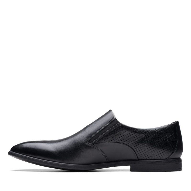 Clarks Boswyn Slip Muške Loafers Crne | Hrvatska-12376