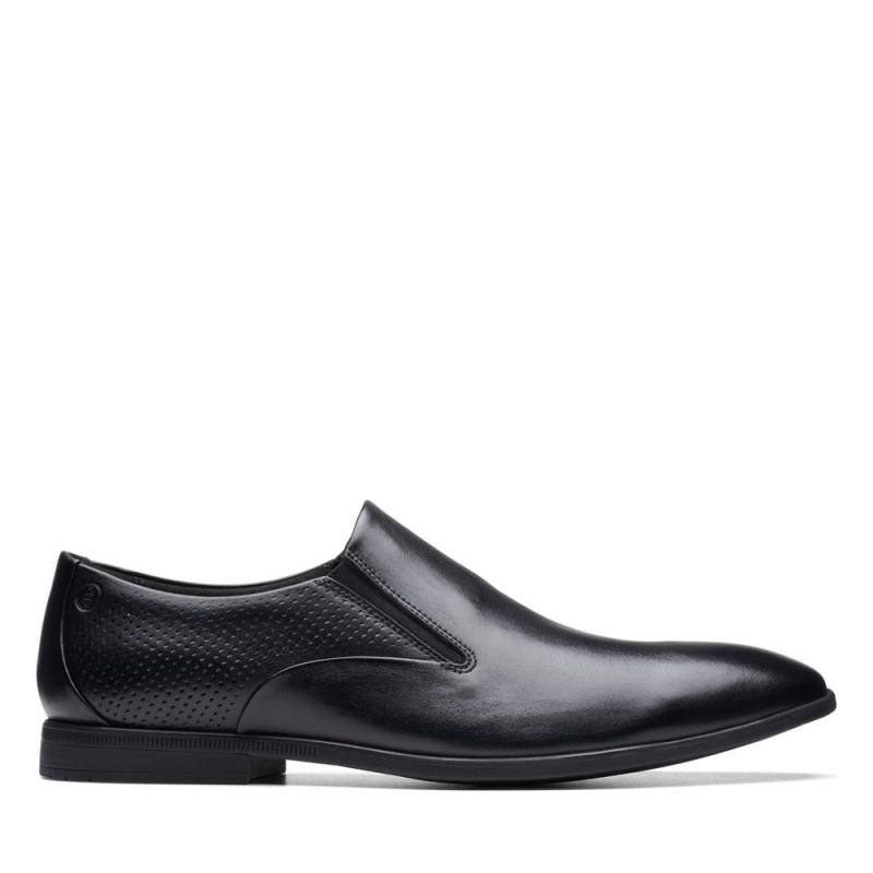 Clarks Boswyn Slip Muške Loafers Crne | Hrvatska-12376