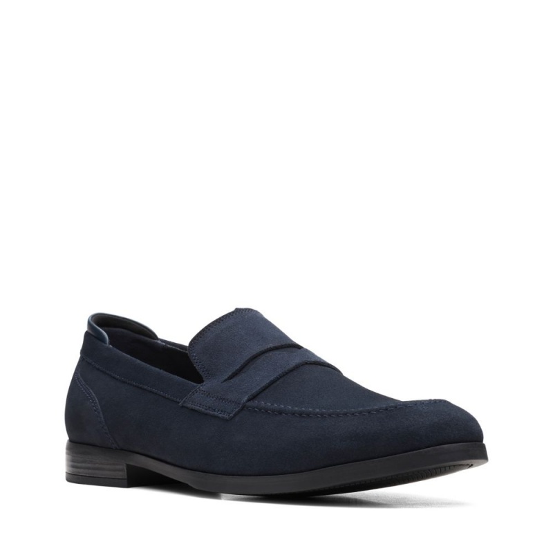 Clarks Bradish Ease Muške Loafers Tamnoplave | Hrvatska-35028