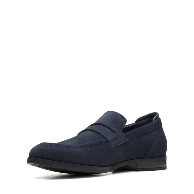 Clarks Bradish Ease Muške Loafers Tamnoplave | Hrvatska-35028