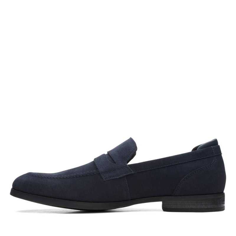 Clarks Bradish Ease Muške Loafers Tamnoplave | Hrvatska-35028