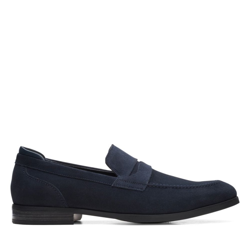 Clarks Bradish Ease Muške Loafers Tamnoplave | Hrvatska-35028