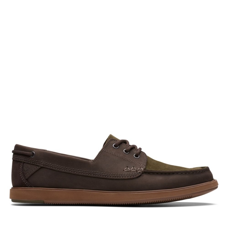 Clarks Bratton Boat Muške Loafers Tamno Smeđe | Hrvatska-75982