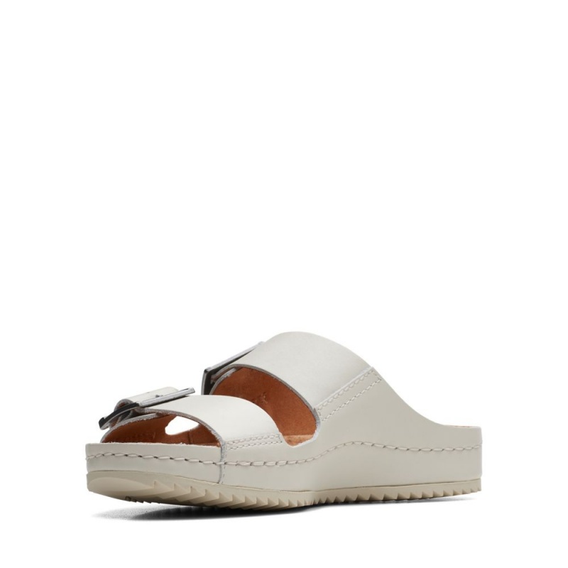 Clarks Brookleigh Sun Ženske Natikače Bijele | Hrvatska-72615