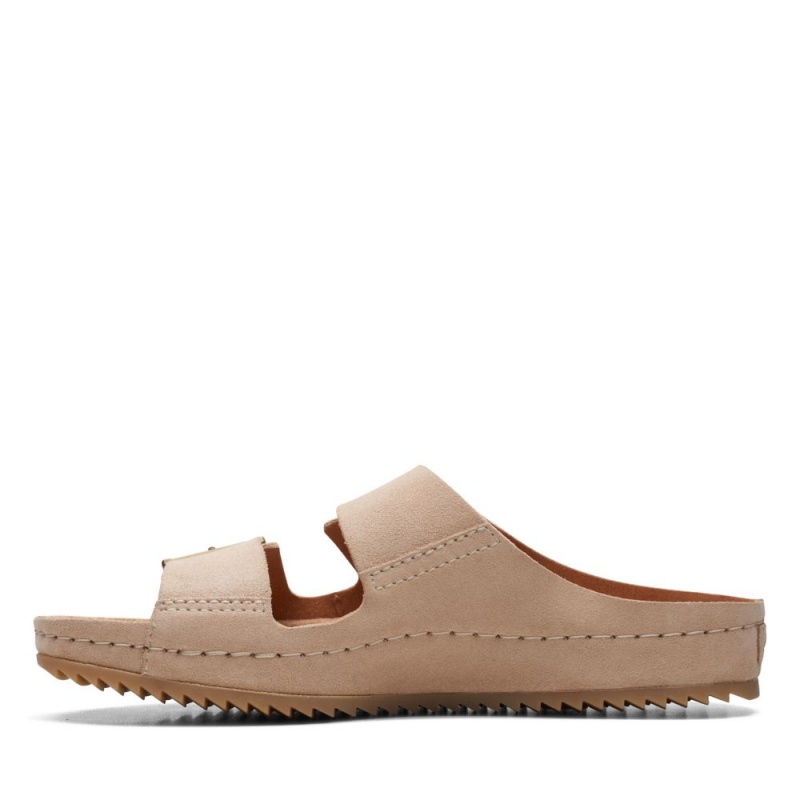 Clarks Brookleigh Sun Ženske Natikače Svijetlo Smeđe | Hrvatska-59371