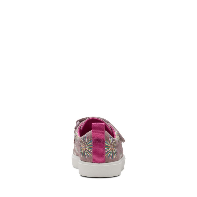 Clarks City Vibe Djevojčice Platnene Cipele Roze | Hrvatska-10462