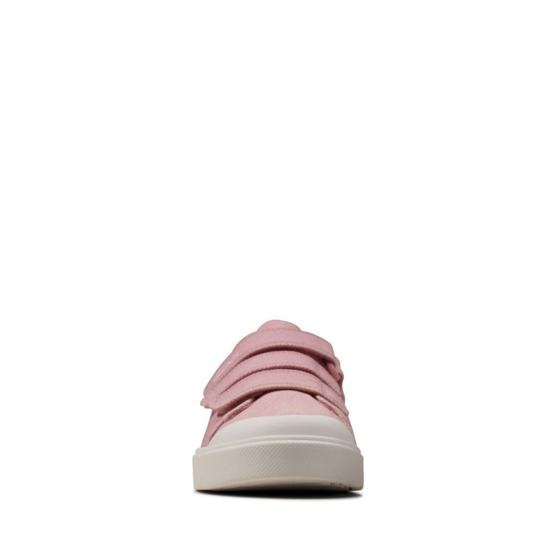 Clarks City Vibe Djevojčice Platnene Cipele Roze | Hrvatska-58279