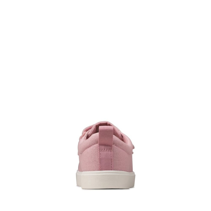 Clarks City Vibe Djevojčice Platnene Cipele Roze | Hrvatska-58279