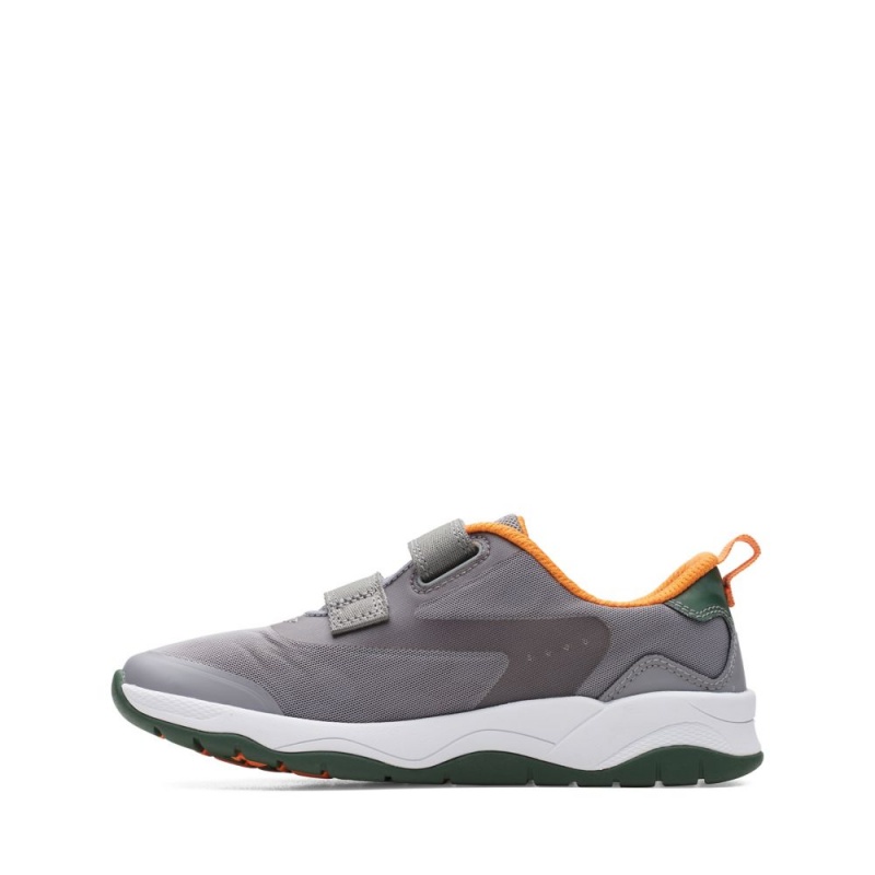 Clarks Clowder Race Dječake Tenisice Sive | Hrvatska-04967