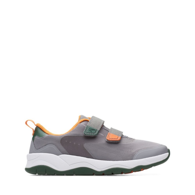 Clarks Clowder Race Dječake Tenisice Sive | Hrvatska-04967