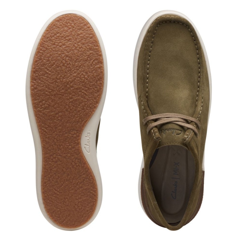 Clarks Court Lite Wally Muške Tenisice Tamno Maslinasto Zelene | Hrvatska-42861