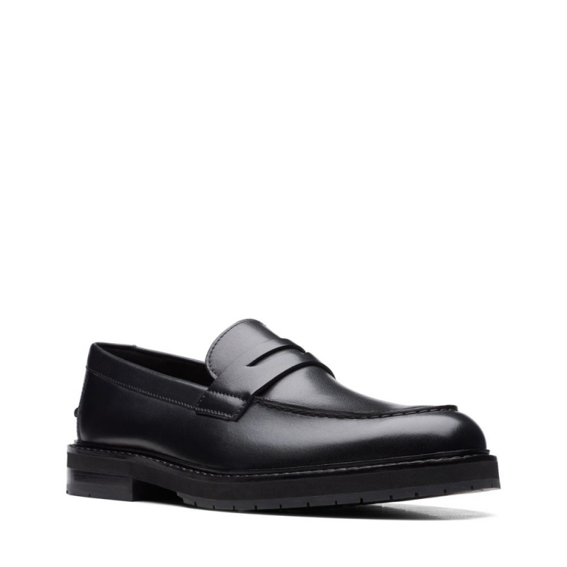 Clarks Craft North Lo Muške Loafers Crne | Hrvatska-57129