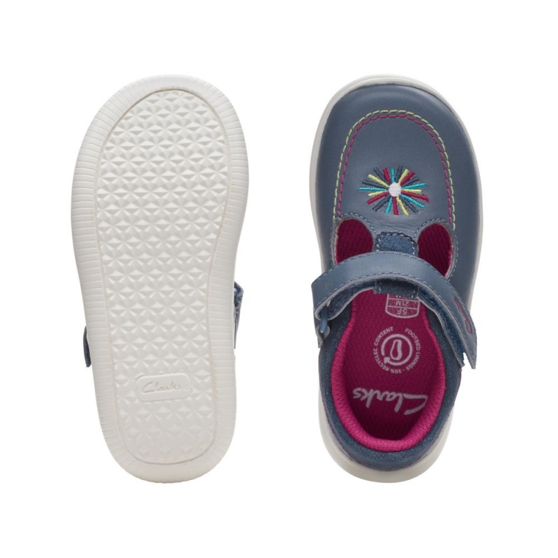 Clarks Crest Prom Toddler Djevojčice Cipele Tamno Plave | Hrvatska-48016