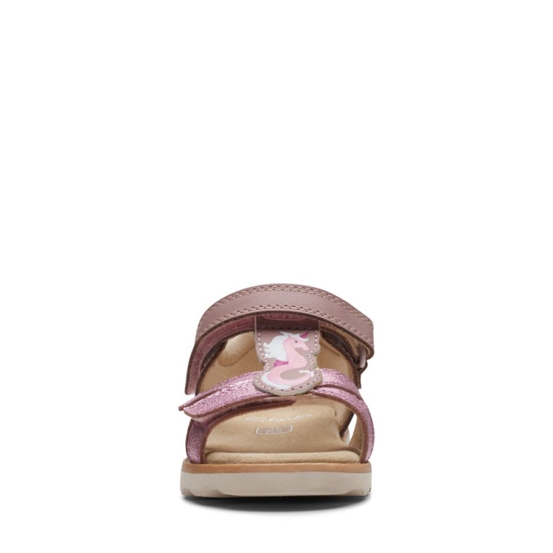 Clarks Crown Brill Toddler Djevojčice Sandale Roze | Hrvatska-57801