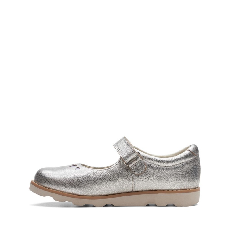 Clarks Crown Jane Djevojčice Cipele Metalne | Hrvatska-04156