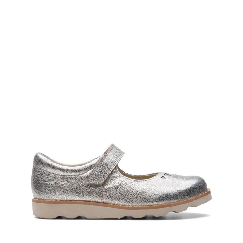 Clarks Crown Jane Djevojčice Cipele Metalne | Hrvatska-04156