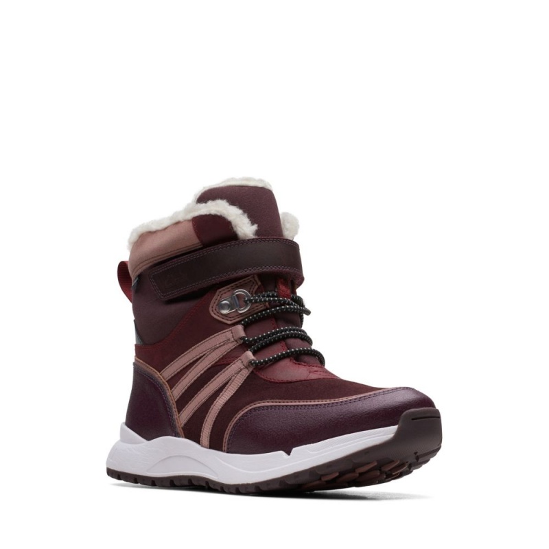 Clarks Cub Blaze Older Djevojčice Cizme Bordo | Hrvatska-01768