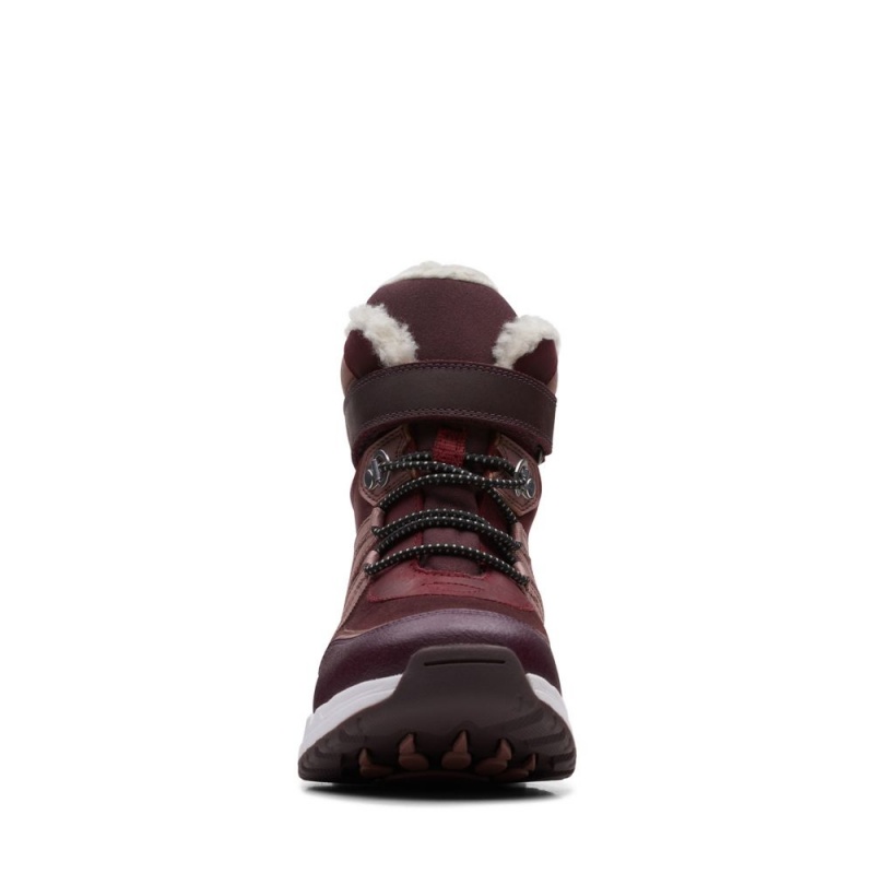 Clarks Cub Blaze Older Djevojčice Cizme Bordo | Hrvatska-01768