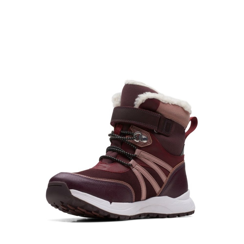 Clarks Cub Blaze Older Djevojčice Cizme Bordo | Hrvatska-01768