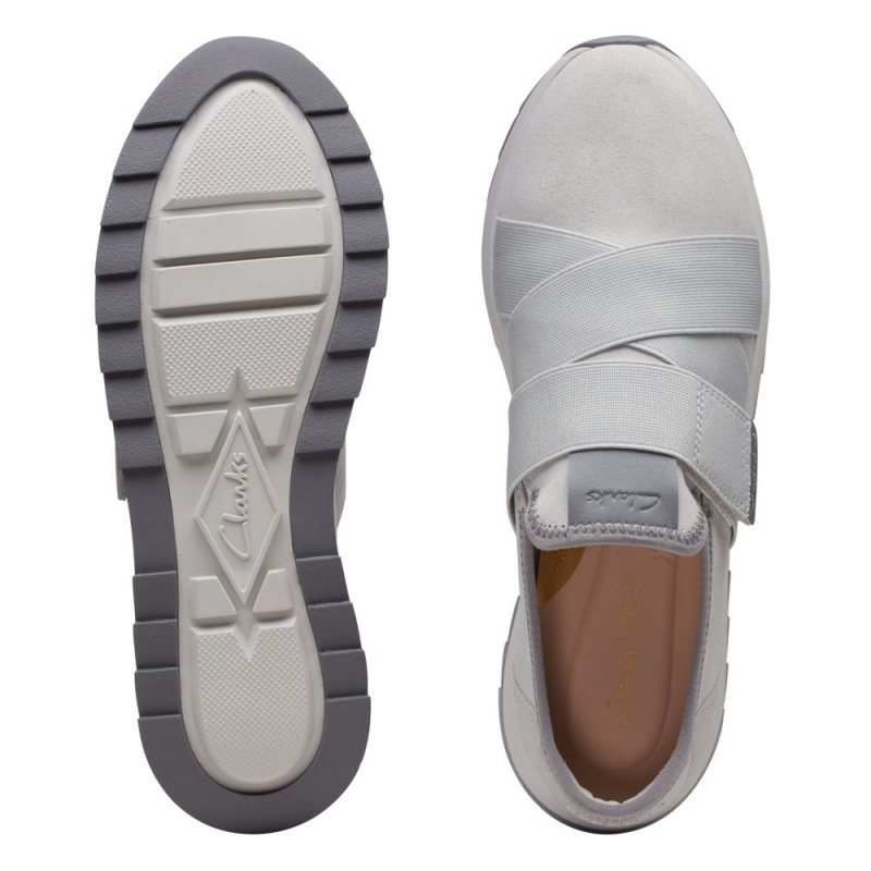 Clarks Dash Lite Strap Ženske Tenisice Svijetlo Sive | Hrvatska-17536