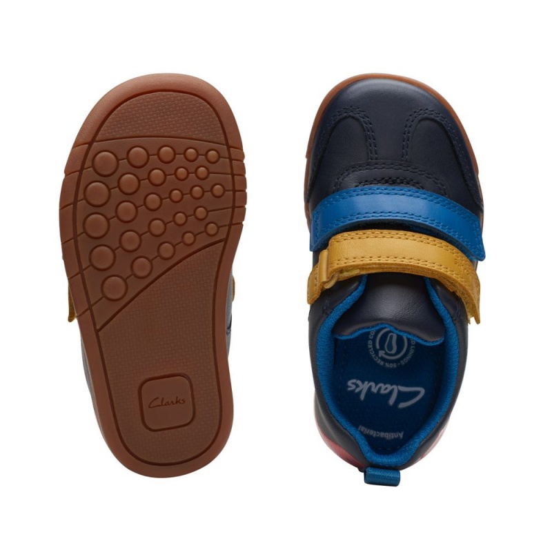 Clarks Den Play Toddler Dječake Cipele Tamnoplave | Hrvatska-03841