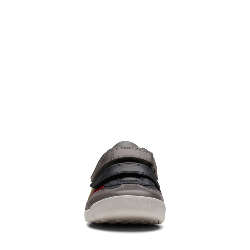 Clarks Den Stripe Dječake Cipele Crne | Hrvatska-72463