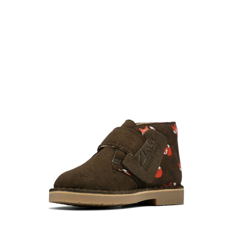 Clarks Desert Boot 2 Toddler Dječake Cizme Kaki Boja | Hrvatska-62794