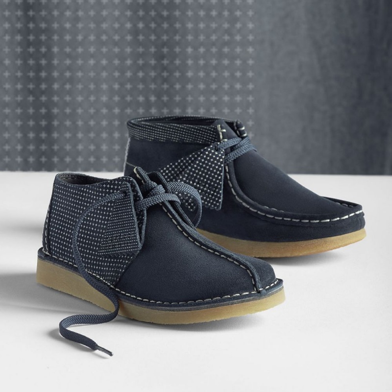 Clarks Desert Trek Older Dječake Cipele Tamnoplave | Hrvatska-34021