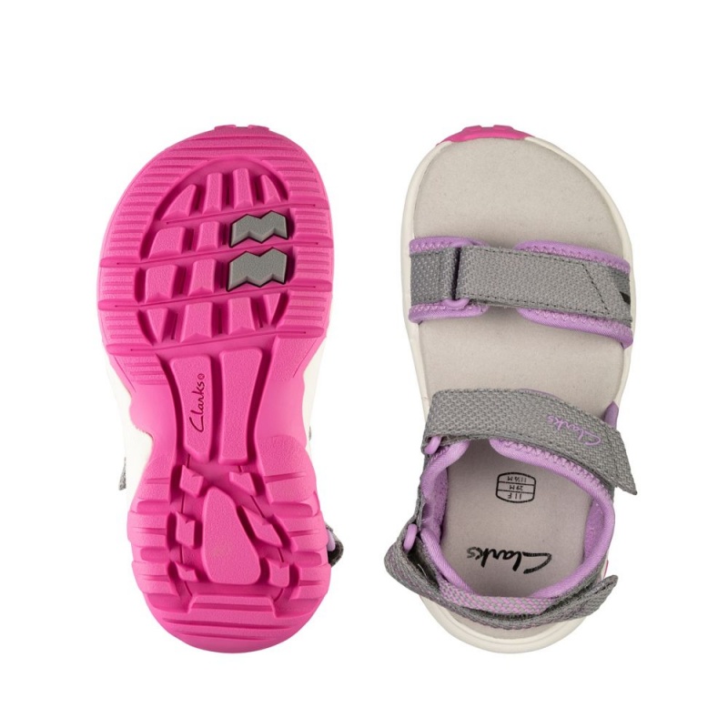 Clarks Expo Sea Toddler Dječake Sandale Tamno Sive | Hrvatska-04937