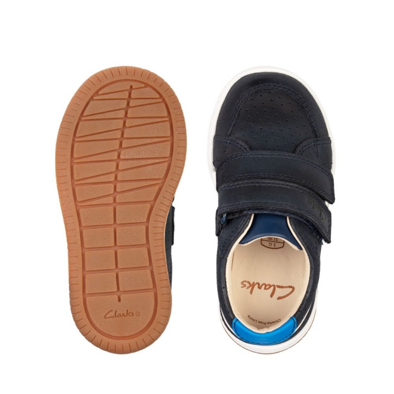 Clarks Fawn Solo Toddler Dječake Tenisice Tamnoplave | Hrvatska-93125