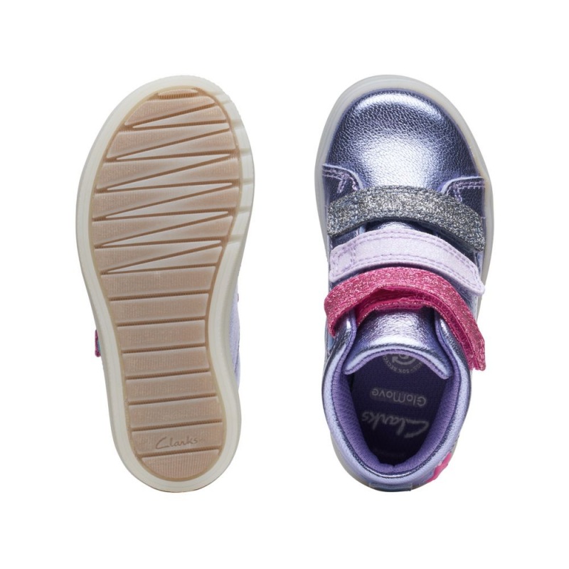 Clarks Flare Sea Toddler Djevojčice Cizme Ljubičaste | Hrvatska-53961