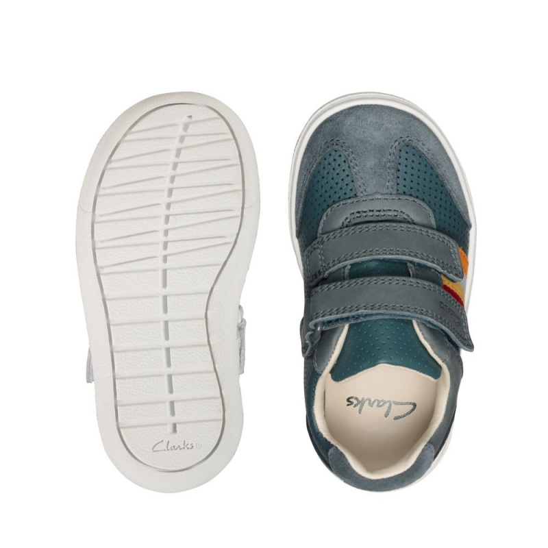 Clarks Flash Beau Toddler Dječake Cipele Tamnoplave | Hrvatska-75830